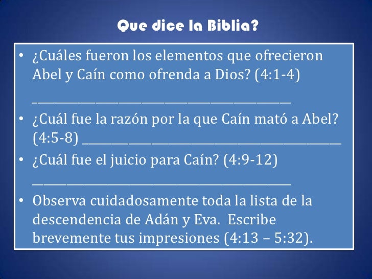 Descendencia De Adan Y Eva Hasta La Actualidad