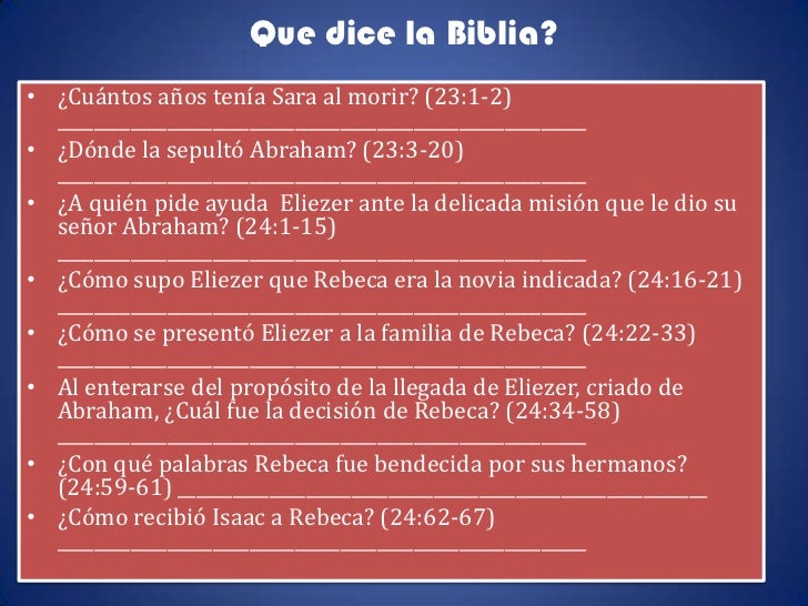 Quien Era Eliezer En La Biblia