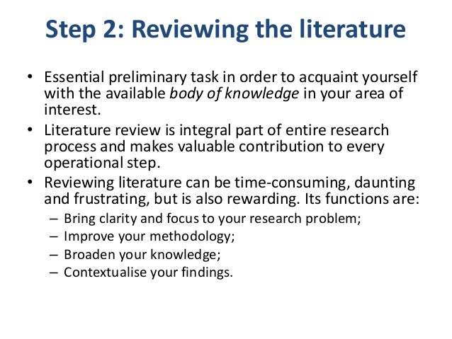 How to write a literature review image
