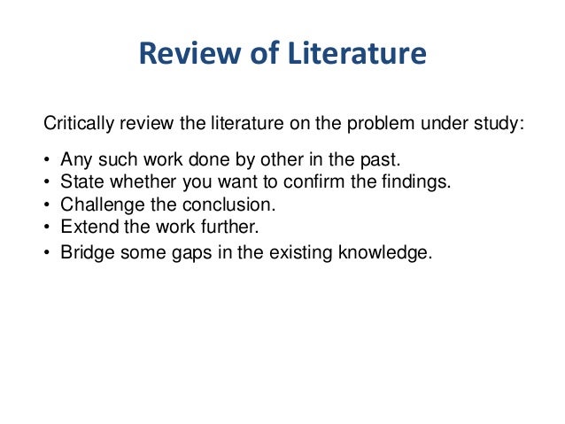 Why Is A Literature Review Important