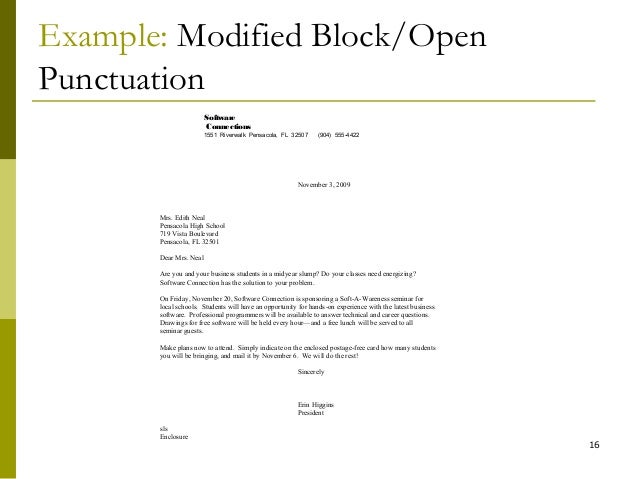 pics photos modified semi block style business letter semi modified blocked business letter format