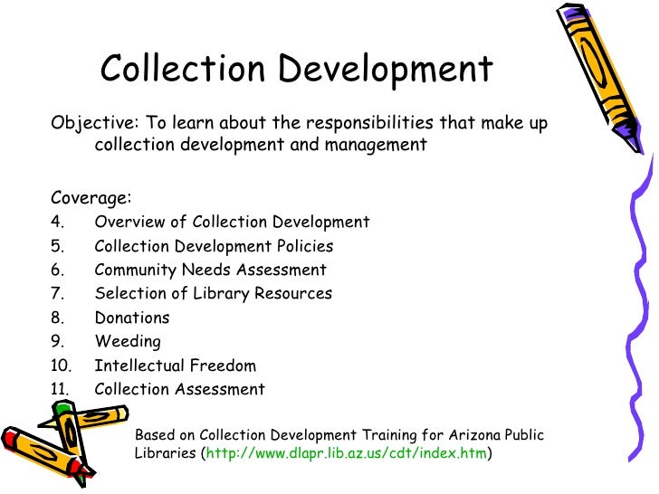 Lecture 1c Collection Development