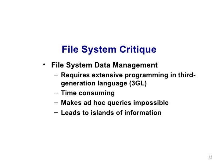 Introduction to data management and file structures