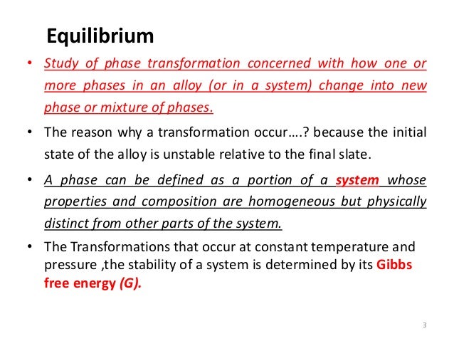 Phase Transformation Lecture Equilibrium Phase Diagram
