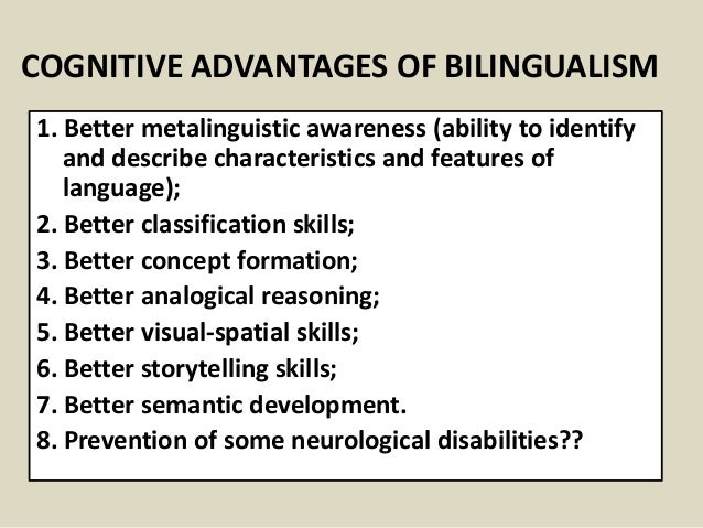 Being Bilingual Essay