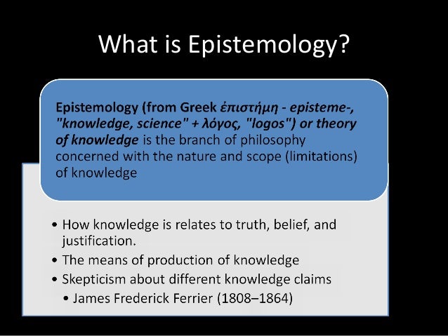 causation philosophy epistemology