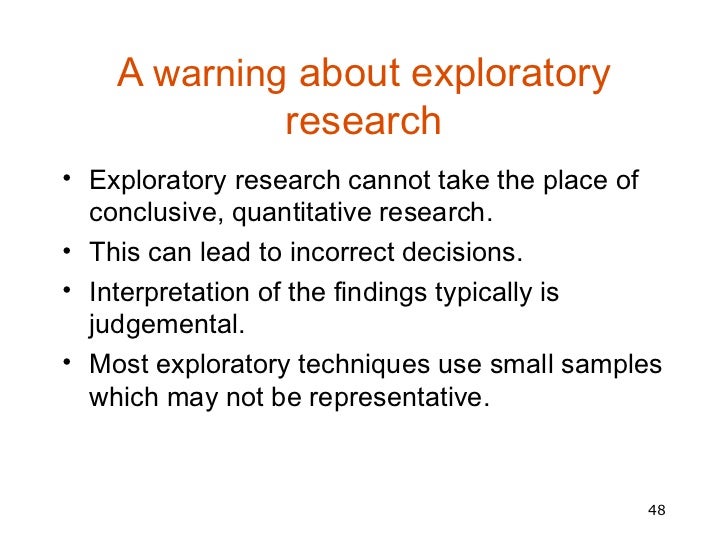 Exploratory research essay example