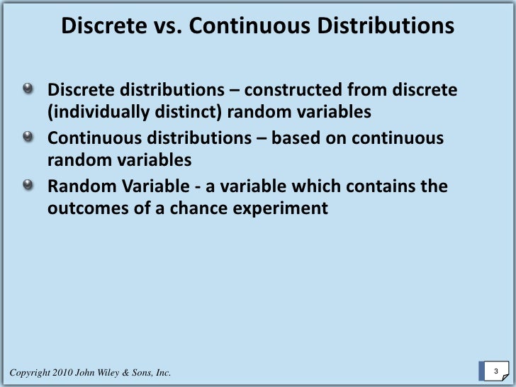 Discrete Probability Distributions
