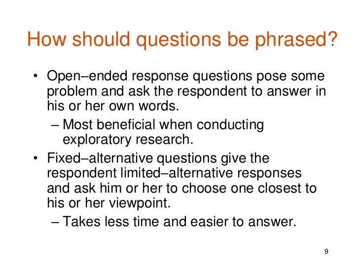 Questionnaire design & admin