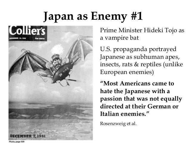 Enemy 2: Nazi Germany as 
Human Sinister Predators, 1942 
Unlike the Japanese, Germans 
portrayed as sinister, but 
human....
