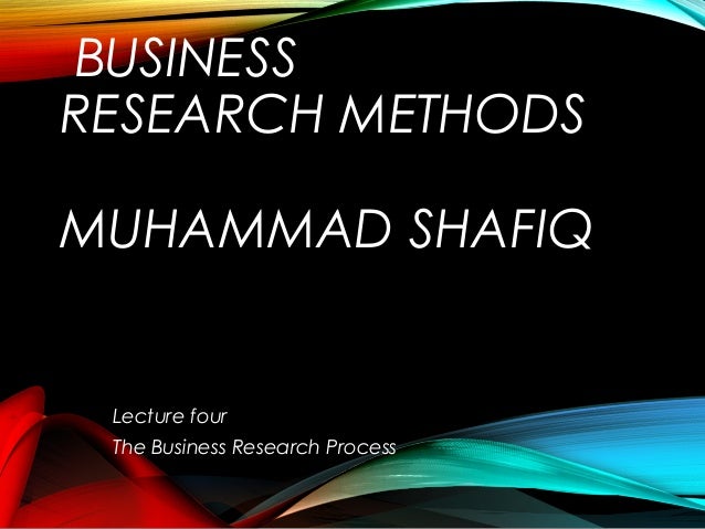 Business research process