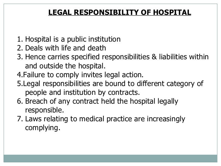 Legal aspect of medical care