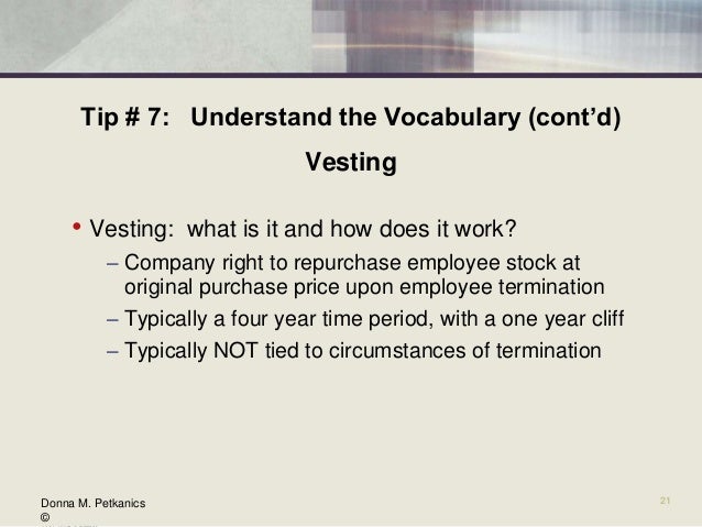 Cliff vesting vs graded vesting stock options