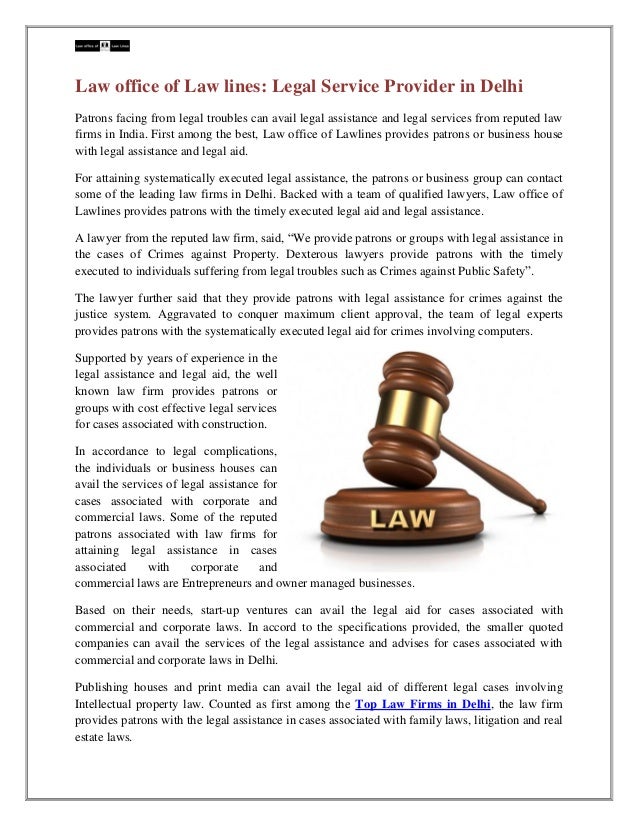 Legal service provider in delhi