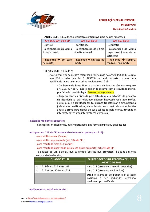 Artigo 158 cp