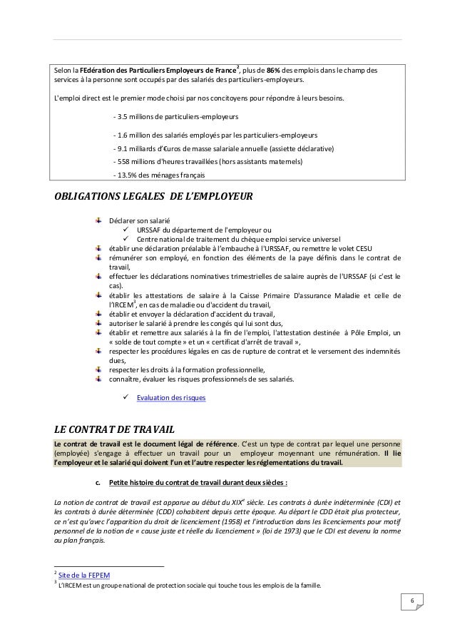 Convention Collective Nationale du salarié du particulier employeur Services
