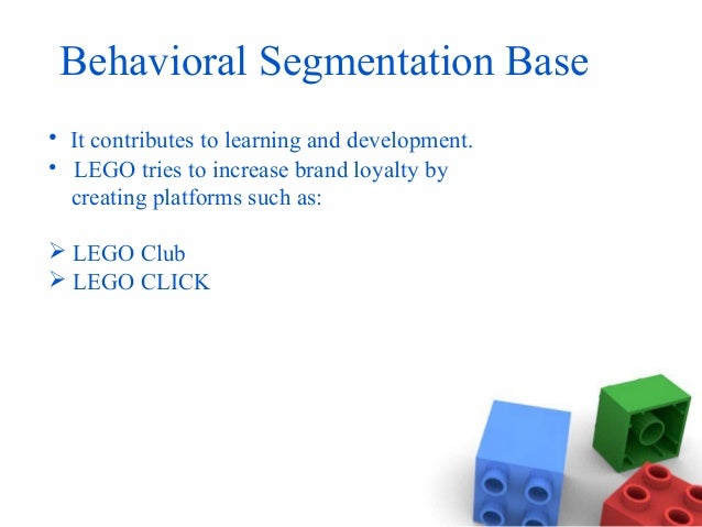 lego segmentation How do you rebuild a brand, brick by brick in the case of lego, it was about bringing the outside in, ushering the company into a new era of content, co-creation and listening katie mcquater explores the brand's transformation from breaking point to the world's biggest toymaker, with a consumer centric approach at its heart. lego segmentation How do you rebuild a brand, brick by brick in the case of lego, it was about bringing the outside in, ushering the company into a new era of content, co-creation and listening katie mcquater explores the brand's transformation from breaking point to the world's biggest toymaker, with a consumer centric approach at its heart.