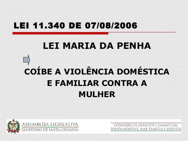Lei maria da penha monografia