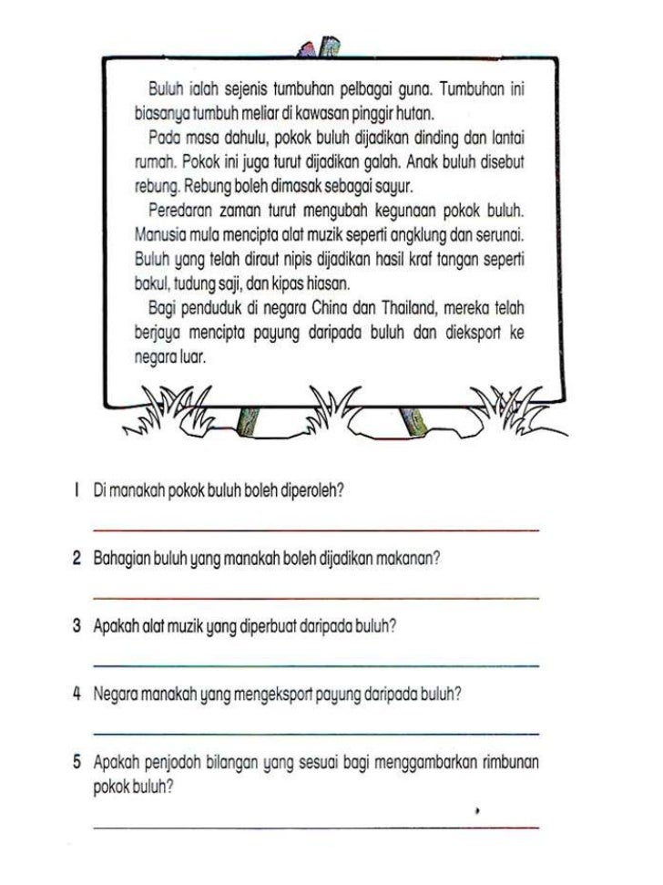 Lembaran kerja bahasa melayu tahun 2