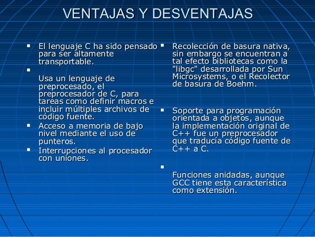 PRESENTACION LENGUAJE C Y SISTEMAS OPERATIVOS
