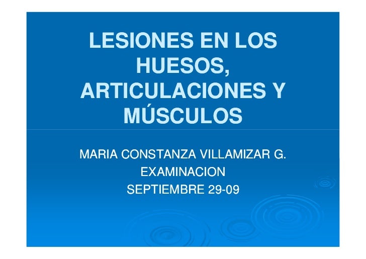 LESIONES DE MUSCULOS lesiones de musculos: