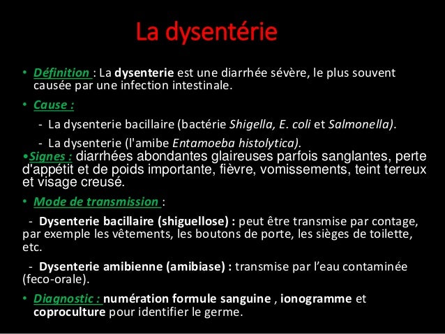 La préparation inoffensive des entozoaires
