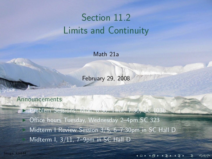 Lesson 11: Limits and Continuity
