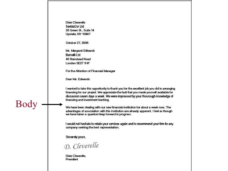 Lesson 11 Writing Business Letters