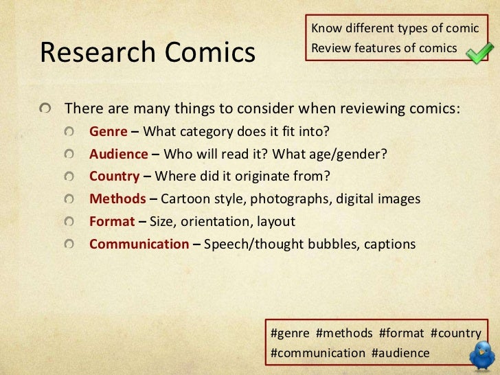 Unit 206 Lesson 1 Comic Books