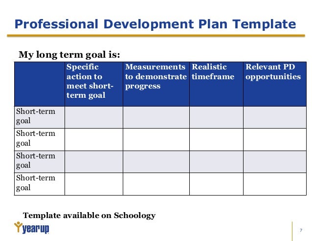 Analysis of professional development plan essay