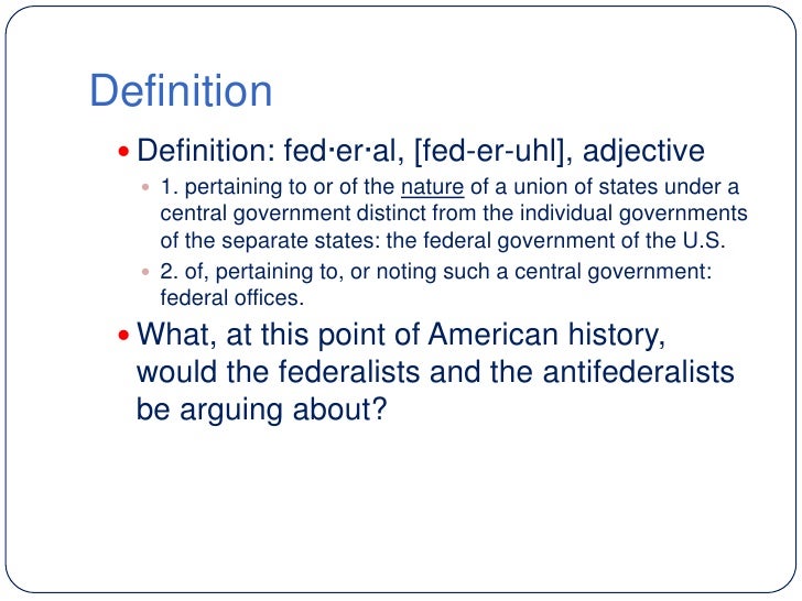 Sparknotes: the federalist papers 1787 1789): review test