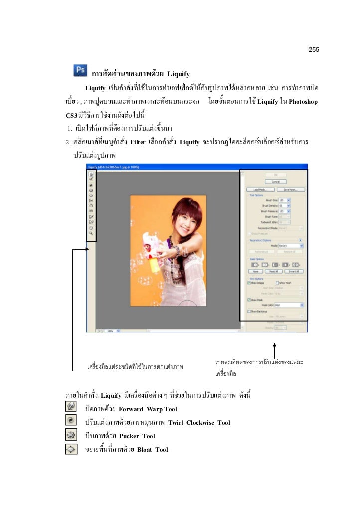 Filter liquify en francais