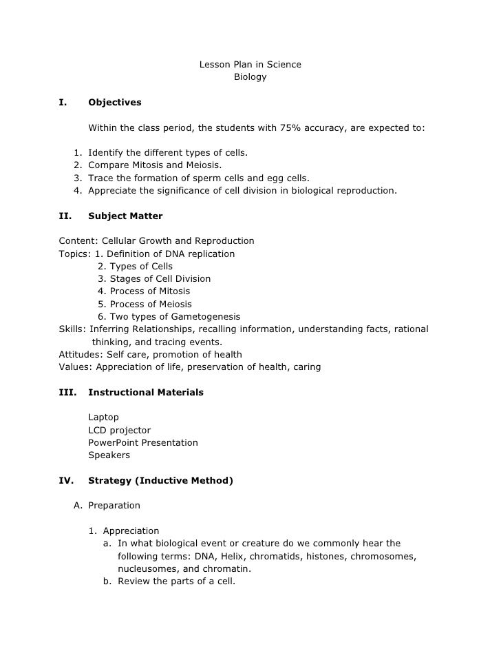Structuring An Essay Lesson Plan