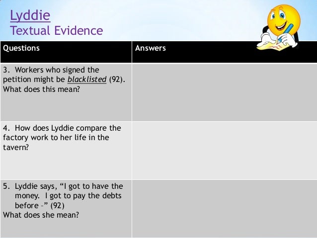 lyddie lesson ten unit 1 lyddie acrostic poem