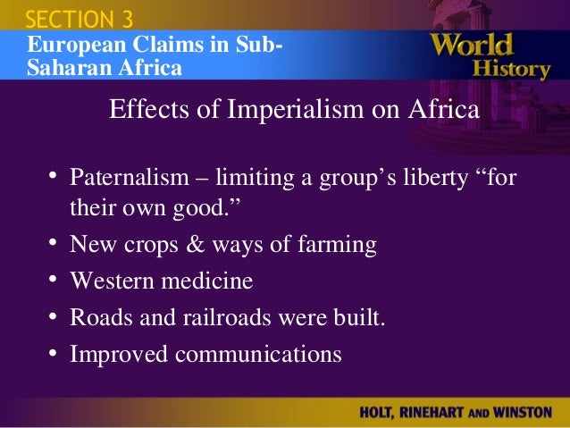 Positive Effects Of Imperialism In Africa