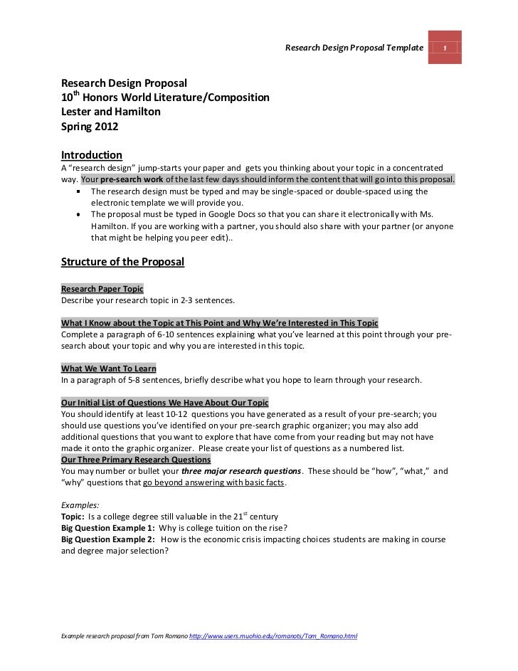 Chemistry phd research proposal