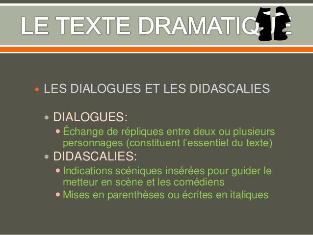 Le texte dramatique