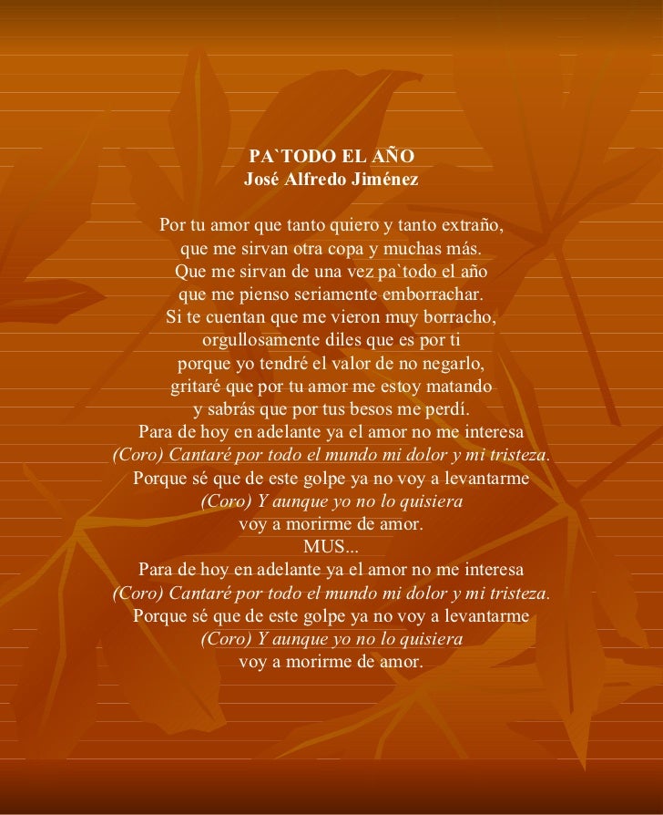 DE CANCIONES DE PASILLOS de canciones de pasillos: