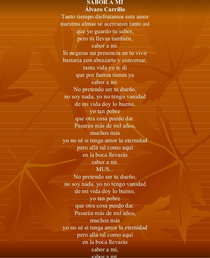 LETRA DE DE CANCIONES letra de de canciones: