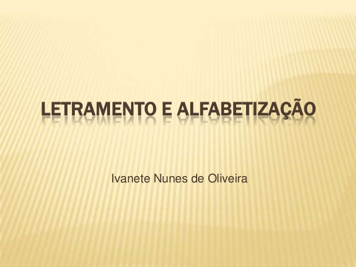 Artigo alfabetizacao e letramento