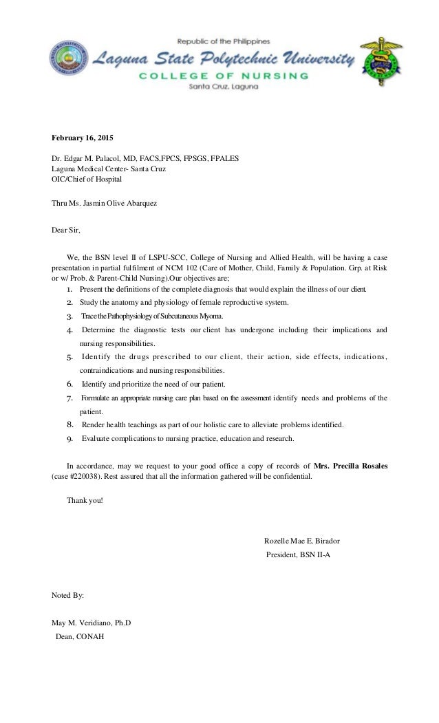 letter-for-hospital