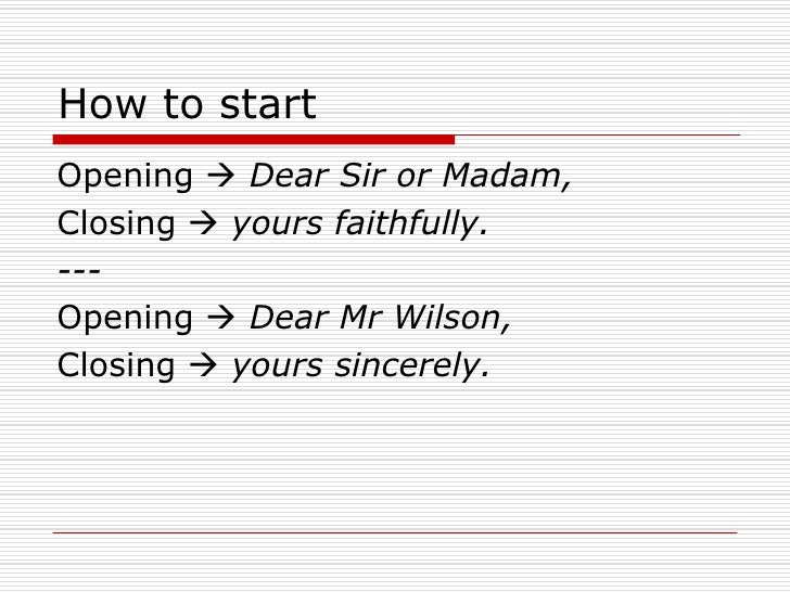 How to write a cover letter dear sir madam
