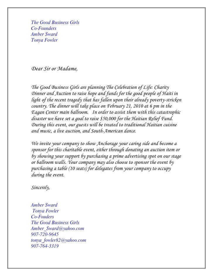Letter Of Invitation
