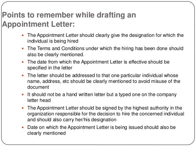 27. Appointment Letter Sample With Terms And Conditions Appointment Letter Sample With Terms And Conditions 27.