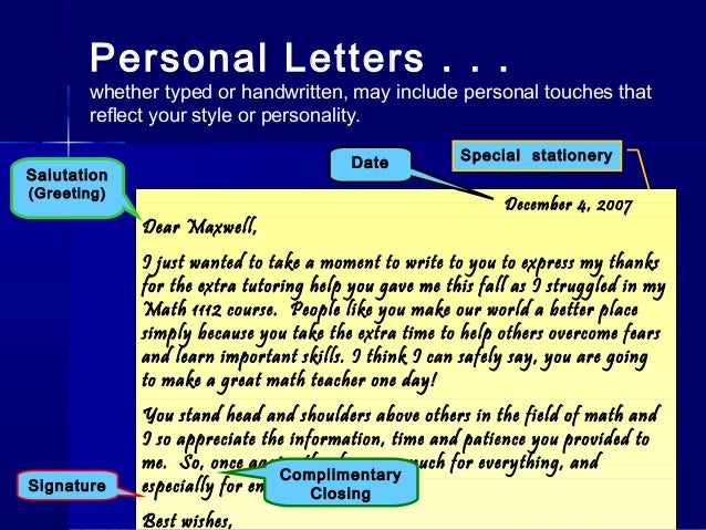 Writing application letter ppt