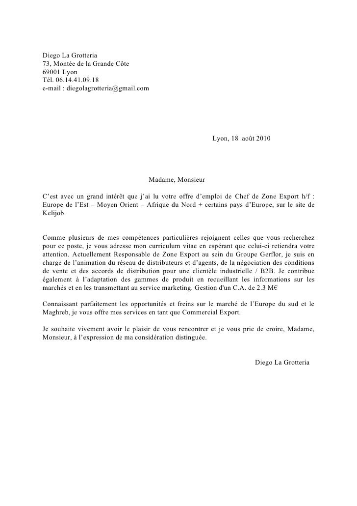Lettre Motivation Charge De Recrutement