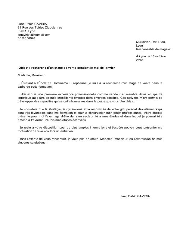 Lettre Motivation Concours