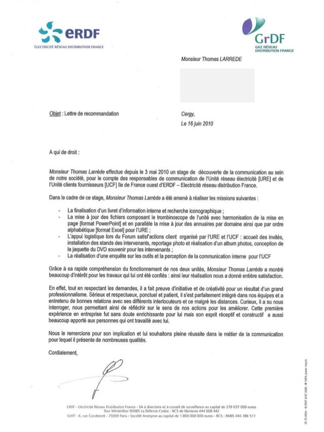 Lettre recommandation  Thomas Larrède (ERDF  2010)