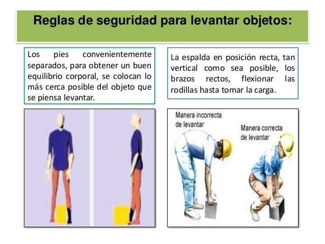 Diapositiva de Levantamiento de objetos