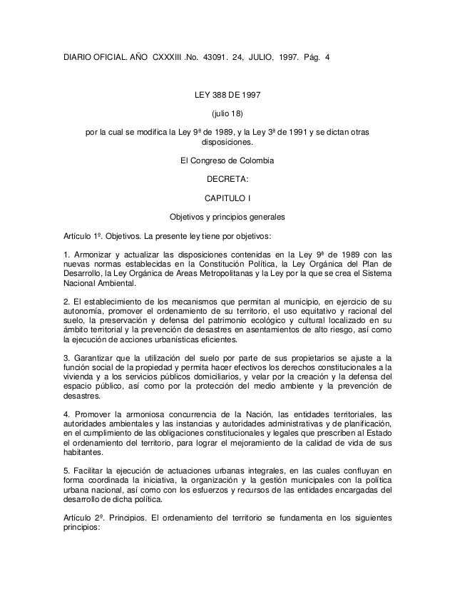 LA LEY 361 DE 1997 la ley 361 de 1997: